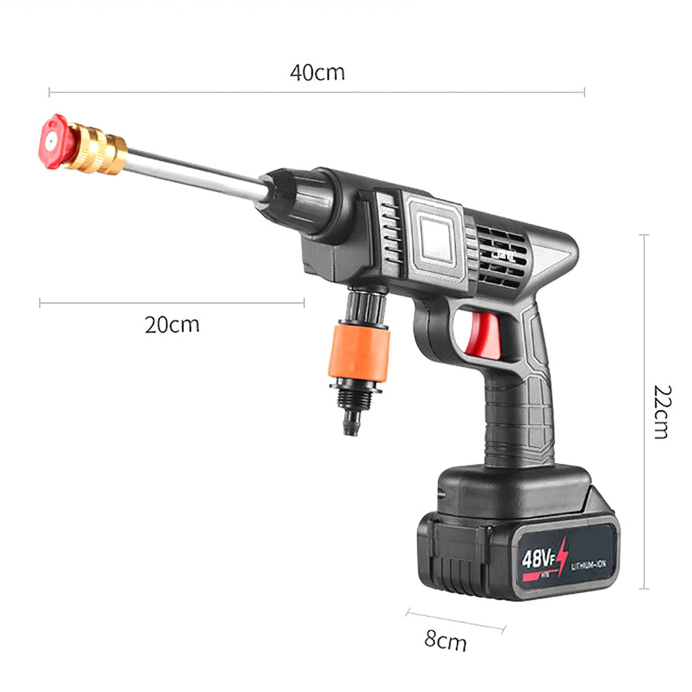 Premium Cordless Car Pressure Washer with Battery | Portable High-Pressure Water Gun Kit