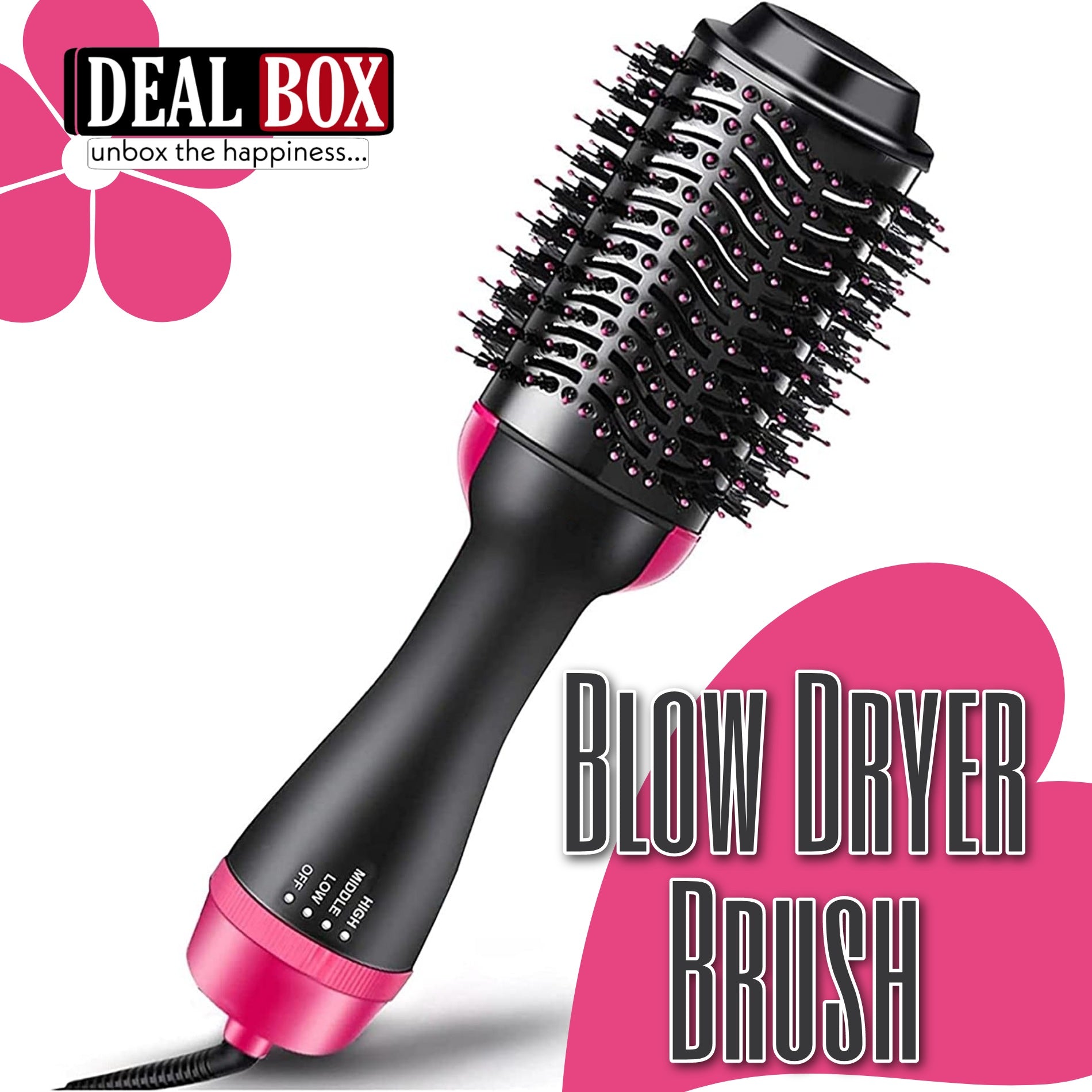3-in-1 One Step Hair Dryer & Volumizer Brush | Hot Air Styler for Straightening & Curling (Salon Finish)