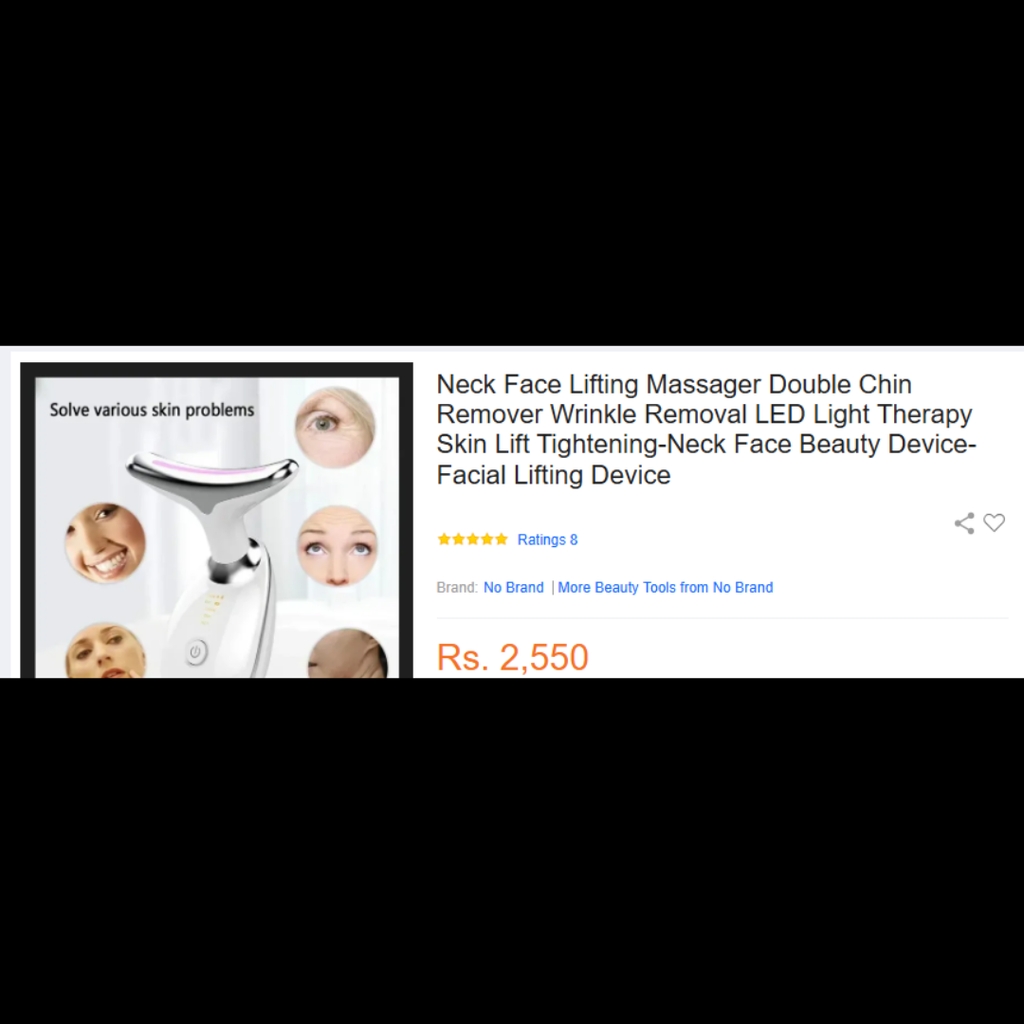 3-in-1 LED Neck Beauty Device | Remove Neck Wrinkles & Double Chin (Face Lift at Home)