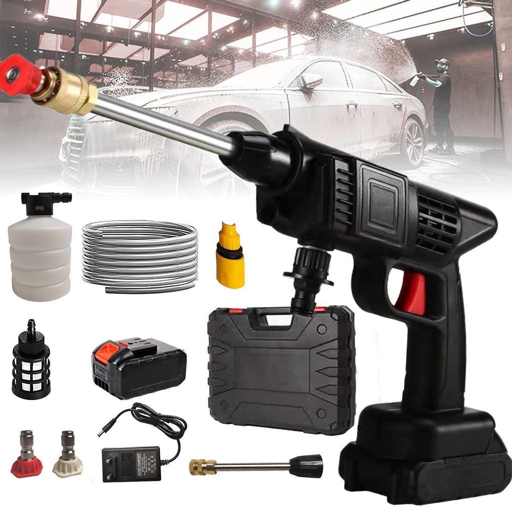 Premium Cordless Car Pressure Washer with Battery | Portable High-Pressure Water Gun Kit